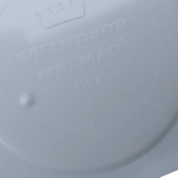 Vintage Windsor melmac, set of four with creamer and sugar dishes. Robin blue vi - Picture 6 of 7